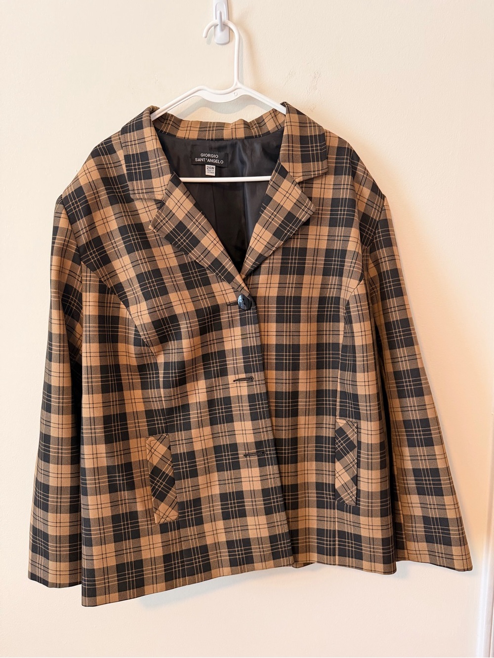 🤎 Vintage Giorgio Sant'Angelo Plaid Blazer 🤎 women’s